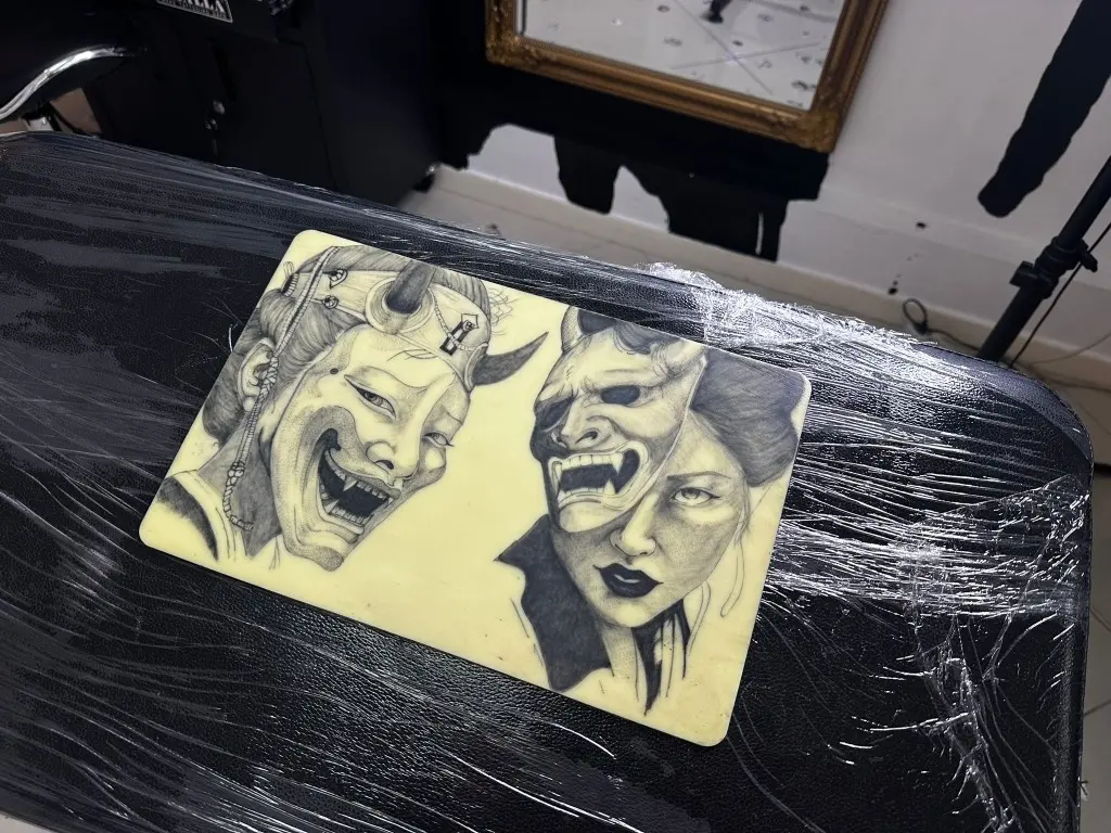 Japanese Geisha & Hannya Duo