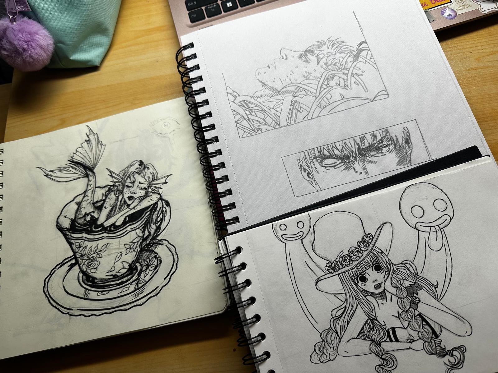 Open Sketchbook Drawings