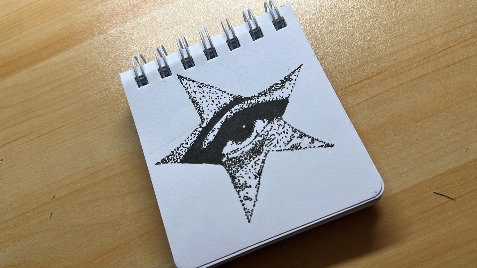Dotwork Star with Eye